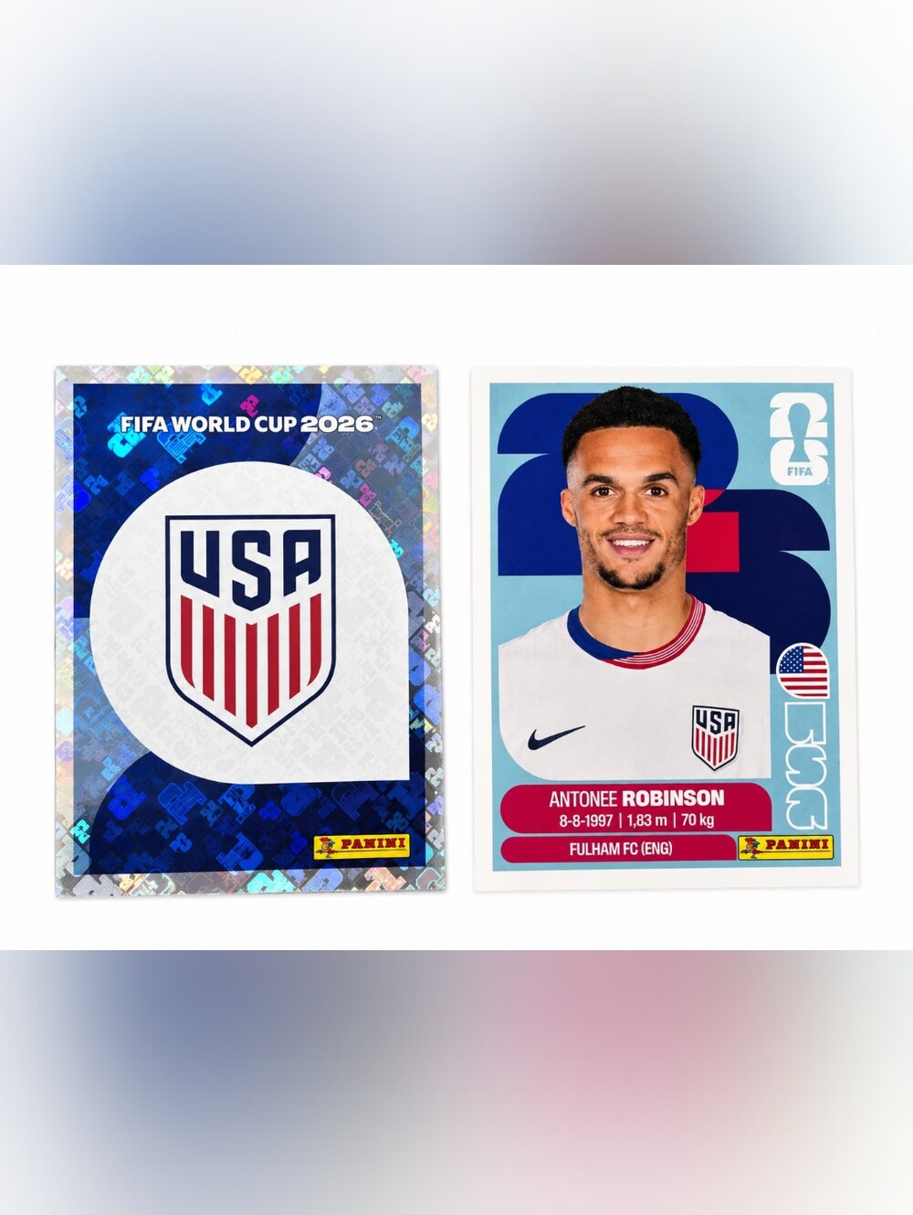 2026 FIFA World Cup Panini Stickers USA 1 & USA 7